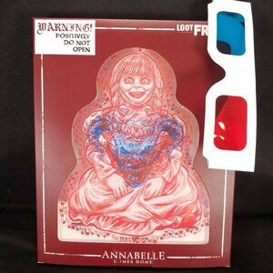 Loot Fright Crate Annabelle Comes Home Figure 3D Glasses Standee Warren NEW